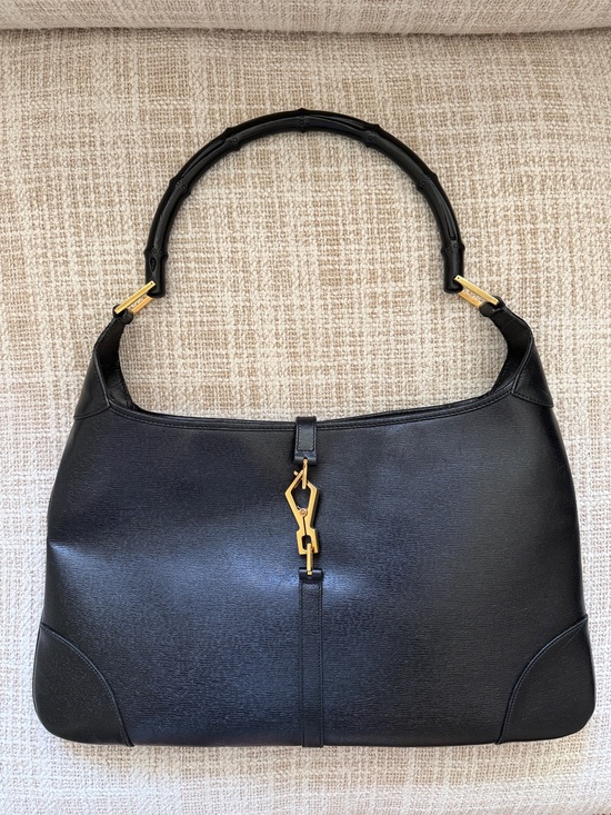 Gucci Handbags - Tom Ford Gucci Black Bamboo Jackie